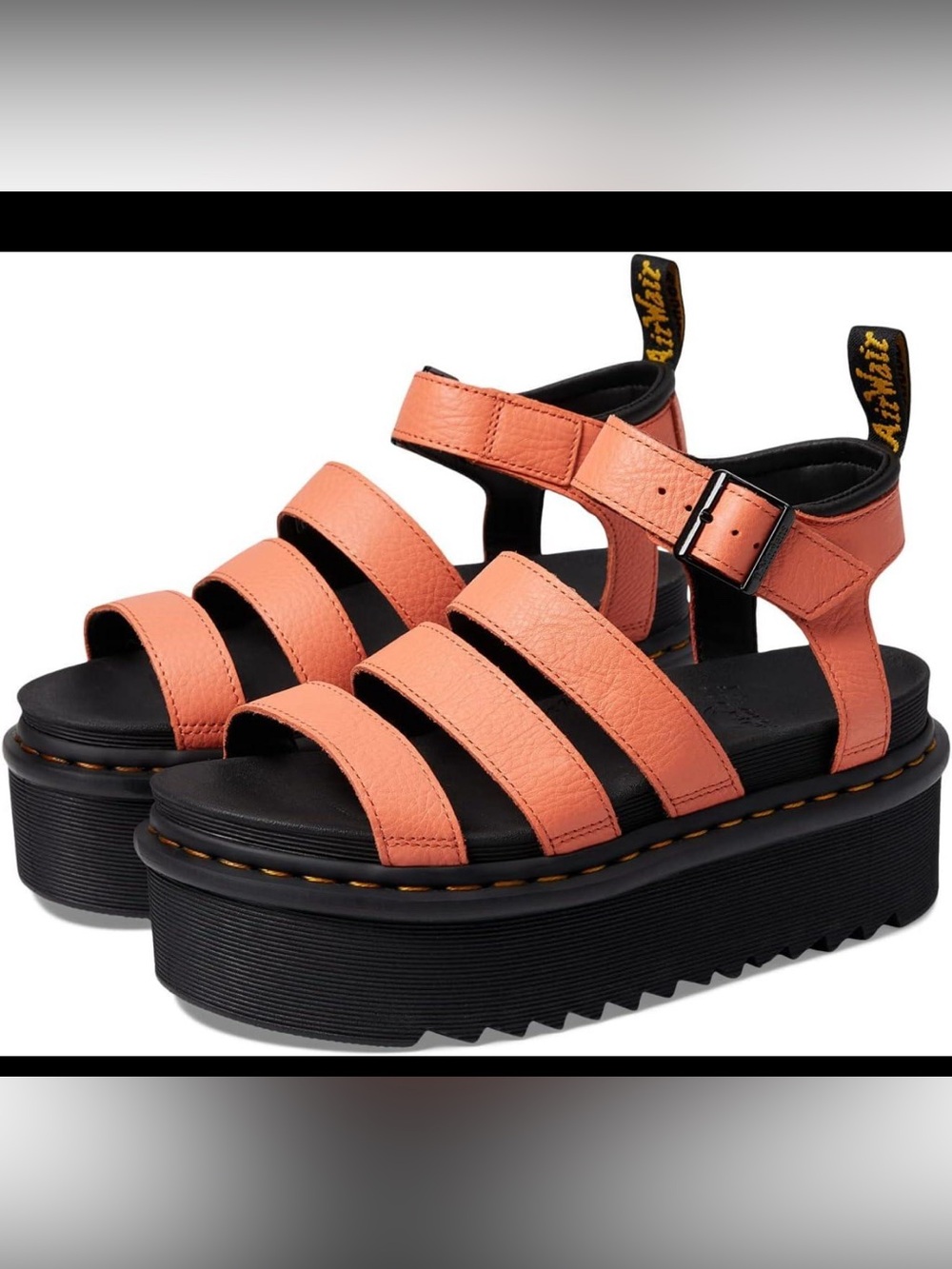 Dr. Martens Voss Quad sandal in the colour Coral Pisa